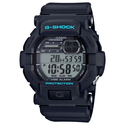 【金台鐘錶】CASIO卡西歐G-SHOCK 震動 閃動響報 特務著用款 GD-350-1C GD-350