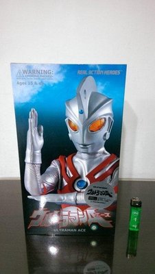 絕版品！Medicom DX版 12吋可動人偶 超人力霸王 鹹蛋超人 Ultraman Ace（非 假面騎士）