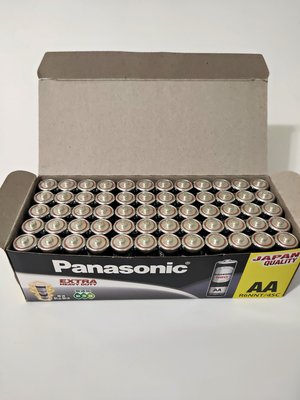 【Panasonic 國際牌】錳乾電池  黑色3號 1.5V 規格:AA    ( 60入/1盒 )