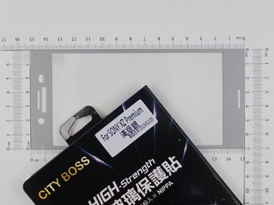 CITY BOSS Sony G8142 XZ Premium 螢幕保護貼鋼化膜 XZP銀 CB滿版2.5D玻璃全膠