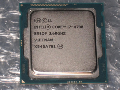 售4代intel Core I7-4790 3.6G 22nm LGA1150腳位 4核8執行緒CPU (1元起標)(良品)