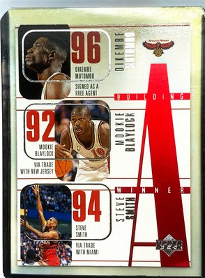 NBA老卡 96 upper deck team card #136(Hawks)