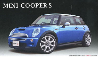 富士美12663 124 寶馬Mini Cooper S 拼裝汽車模型