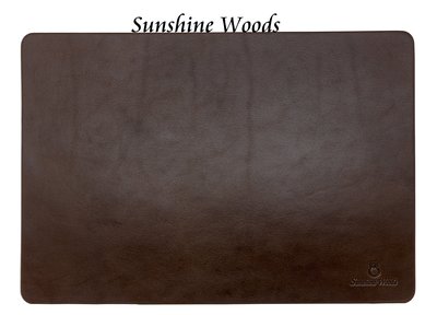 【Penworld】Sunshine Woods 真皮植鞣革 寫字皮墊 深棕