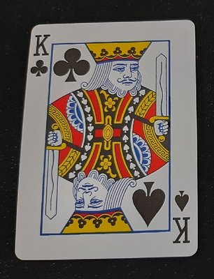 【天天魔法】【A851A】一張牌兩種K的預言(黑桃K－梅花K)(紅背)
