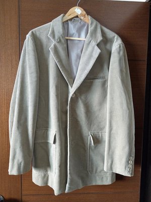 Pierre Cardin 皮爾卡登 絨布 淺咖 西裝外套 冬季外套 大碼 毛呢外套