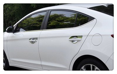 【車王汽車精品百貨】現代 Hyundai Super Elantra 電鍍 拉手 把手 門把 門碗 裝飾框 保護蓋
