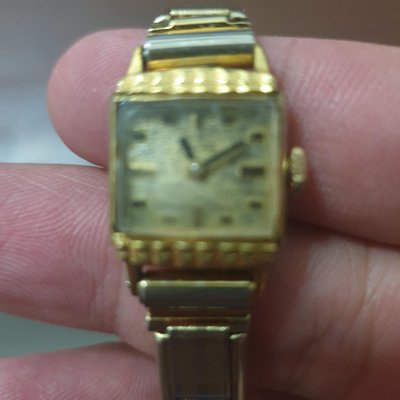 經典古董瑞士英納格手上鏈女珠寶鏈帶錶