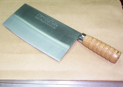 @最專業的刀剪 台中市最知名的建成刀剪行@方型-剁刀系列-木柄(6m/m) 6.5寸刀