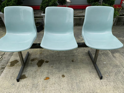 二手 塑鋼長排椅 防水椅面 公共排椅 等候椅 休閒椅 [D006]