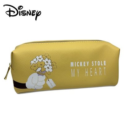 米奇 皮革 筆袋 鉛筆盒 Mickey 迪士尼 Disney 日本正版【700983】