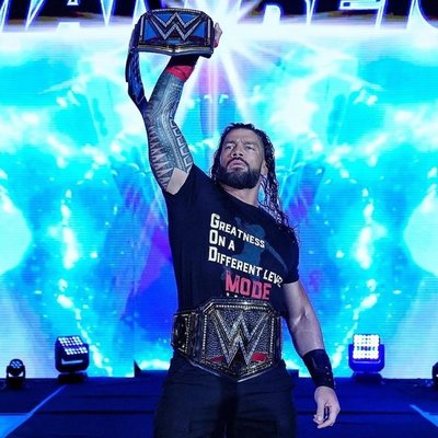 [美國瘋潮]正版WWE Roman Reigns G.O.D. Mode T-shirt 大狗RR上帝模式最新款短袖衣服