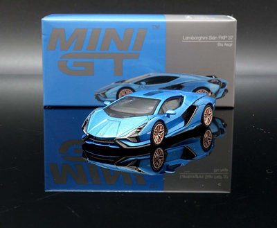 【MASH】現貨特價 Mini GT 1/64 Lamborghini Sián FKP 37 Blue #573