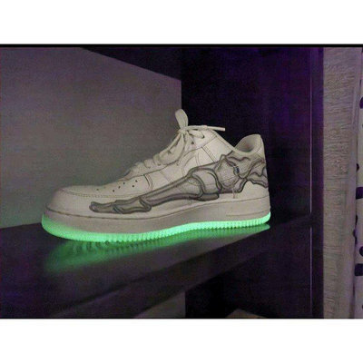 【小明潮鞋】耐克Nike Air Force 1 QS Skeleton AF1 萬聖節 透視耐吉 愛迪達