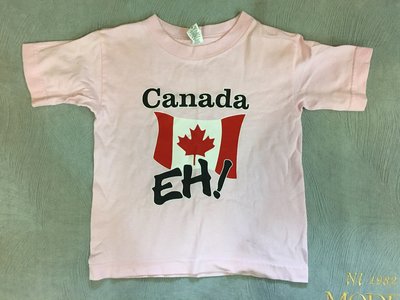 現貨 加拿大 購回 楓葉 國旗 紀念 童裝 短袖 T恤 上衣 4T