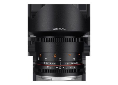 Samyang 14mm T3.1 VDSLR UMC lens for Canon(保固2個月)