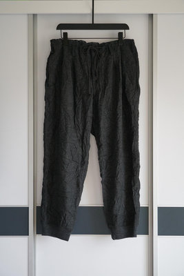 Yohji Yamamoto 16aw 褶皺抽繩羊毛褲