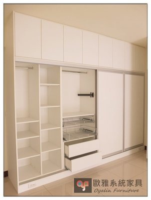 【歐雅系統家具】系統家具 系統收納櫃 推拉門衣櫃