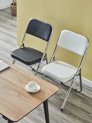 家用電腦椅子靠背凳子加厚成人折疊椅職員辦公椅會議培