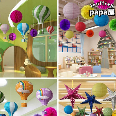 節日裝飾商場布置空中熱氣球掛件店鋪天花板掛飾幼兒園吊飾