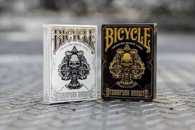 【USPCC撲克】Bicycle steampunk bandits playing cards black