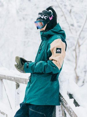 傲天極限2122款QUIKSILVER滑雪服男女單板滑雪沖鋒衣潮流雪褲套裝~特賣