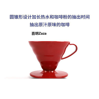 新品日本 HARIO V60滴漏式手沖咖啡濾杯 VD-01 VD-02 樹脂濾杯 附量勺