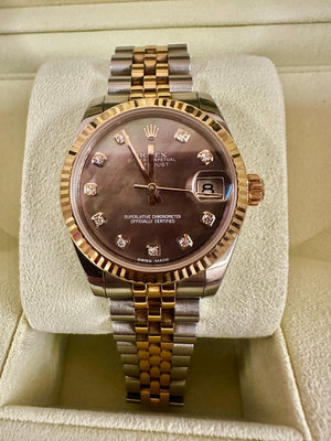 Su&amp;精品～勞力士ROLEX名錶（超美稀有紫貝殼錶面）限量收藏錶特價出售～