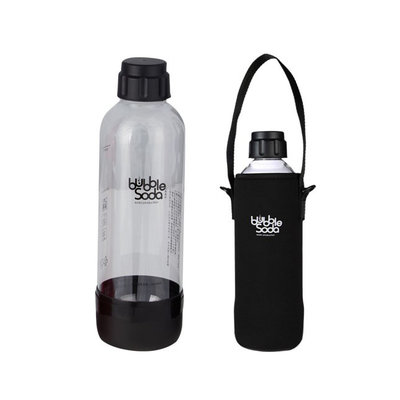 缺貨 BubbleSoda 氣泡水機 專用水瓶組 BS-268 黑 附專用外出保冷袋