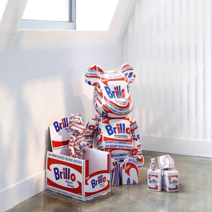 現貨）be@rbrick Andy Warhol安迪沃荷*brillo*肥皂盒1000% | Yahoo奇摩拍賣