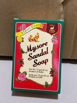 古一齋 Mysore邁索爾 印度原裝進口 檀香香皂 出口品質 75g 2.65 oz 規格
