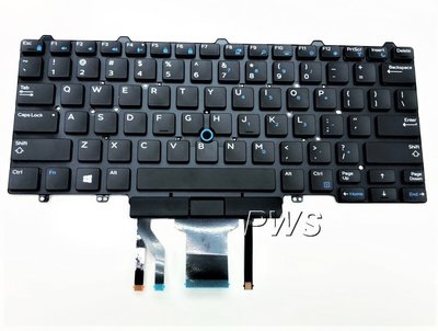 ☆【全新DELL E5470 E5450 E7450 Keyboard 原廠英文 鍵盤 】台北安裝 背光鍵盤
