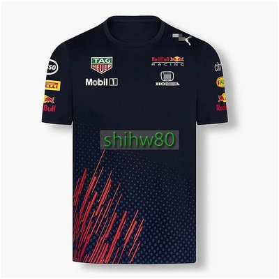 2021年款 HONDA 本田 Red Bull 紅牛車隊 F1賽車服 圓領短袖T恤 汽車廠牌LOGO衣服