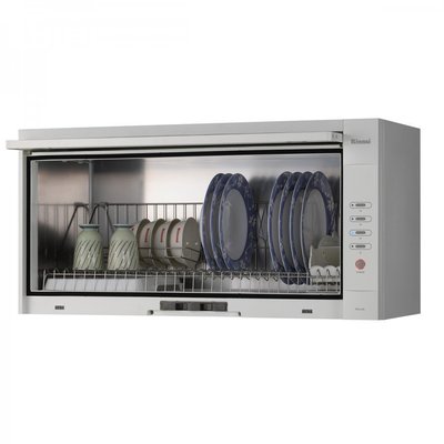【MIK廚具】RKD-380 Rinnai林內 80cm吊式標準型白色烘碗機 玻璃製品限自取