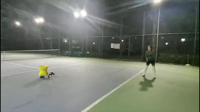 戈果網球迷你發球機家用mini兒童訓練成人練習模仿手拋球機~特價