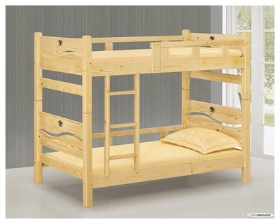 【生活家傢俱】HT-365-1：北歐風松木3.5尺雙層床【台中家具】兒童床 上下舖 單人床 實木 雙人床 台灣製造