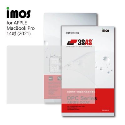 正版 imos 全世界第一款超疏水疏油保護貼，APPLE MacBook Pro 14吋 (2021)