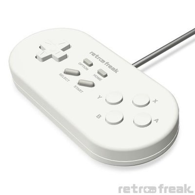 Cyber日本原裝 Retro Freak 專用手把控制器 USB接頭 可支援PC電腦  灰色款【板橋魔力】
