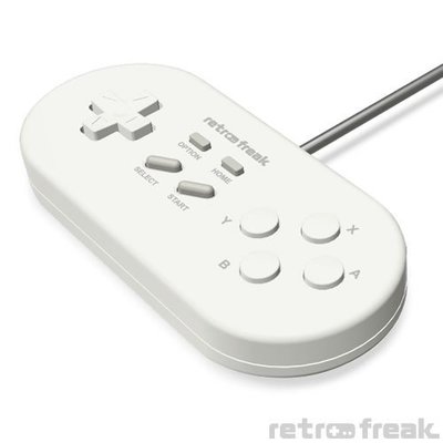 Cyber日本原裝 Retro Freak 專用手把控制器 USB接頭 可支援PC電腦 灰色款【板橋魔力】