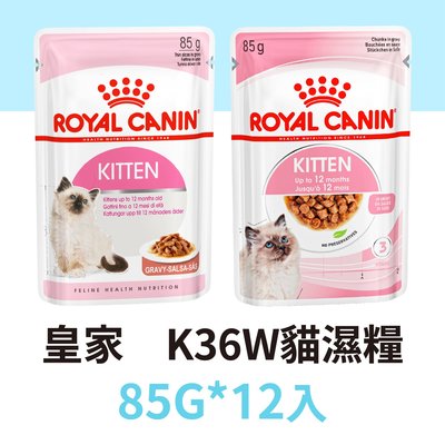 整盒出貨☆寵物王子☆ 法國皇家 濕糧 K36W 幼貓 85G 幼貓專用濕糧 貓濕糧