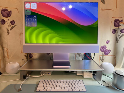 Apple iMac 24吋 4.5K Retina M1 16G 256G 时尚紫色 蘋果電腦 8C8G 九成五新