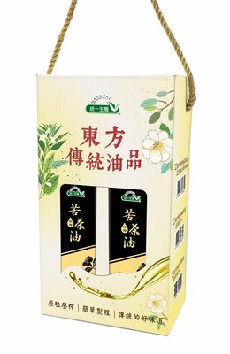 《統一生機》東方傳統油品禮盒(苦茶油250ml*2瓶/盒)