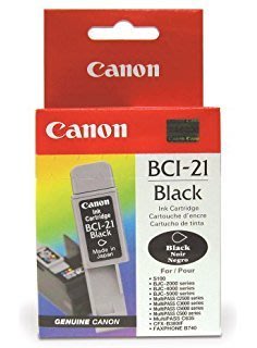 庫存出清-原廠Canon黑色墨水匣 BCI-21 Black (4pcs)
