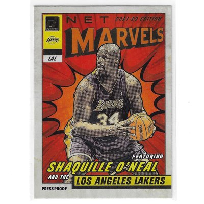 SHAQUILLE O’NEAL 21-22 歐尼爾 漫威系列金版特卡Press Proof