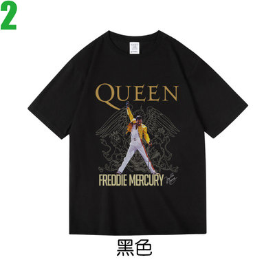 QUEEN【皇后合唱團】短袖搖滾樂團T恤(共2種顏色可供選購) 新款上市購買多件多優惠!【賣場二】