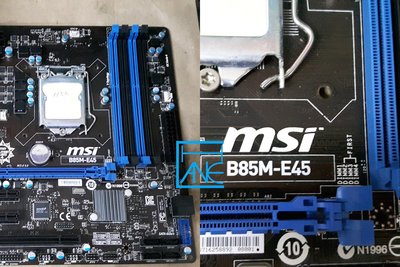 【 大胖電腦 】MSI 微星 B85M-E45 主機板/附擋板/1150/USB3/HDMI/保固30天 直購價600元