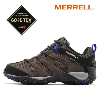 【零碼出清】Merrell 登山鞋 Alverstone GTX 男鞋 咖啡 藍 防水 越野 郊山 戶外 ML036721