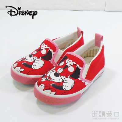 Disney 迪士尼 米妮童鞋  幼稚園必備室內室外鞋 休閒帆布鞋 KRM463605R-1【街頭巷口 Street】