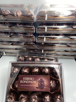 德國 Ferrero Rondnoir 朗莎含餡 裹黑巧克力外層 黑金莎 14顆入138g 缺貨