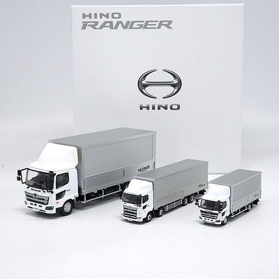 模型車 原廠汽車模型 原廠 日野 拖頭 HINO TRUCKS 集裝箱 廂式貨車 卡車模型  限量版